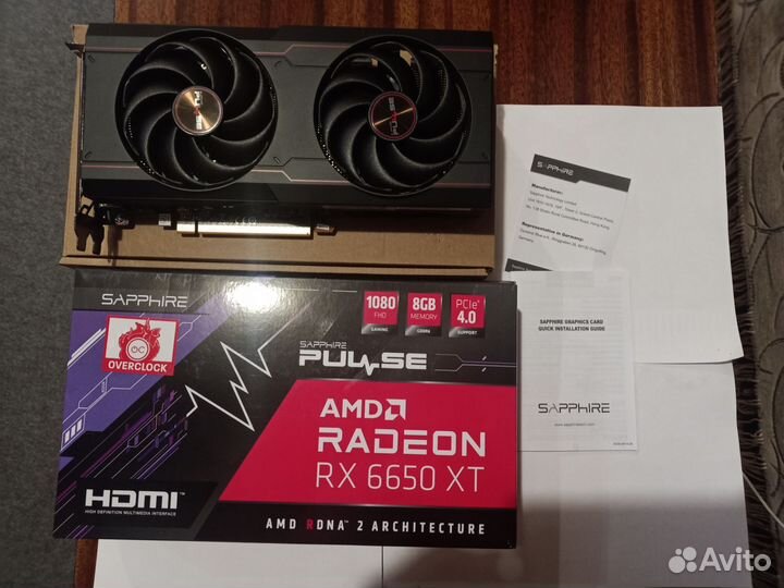 Видеокарта AMD Radeon RX 6650 XT