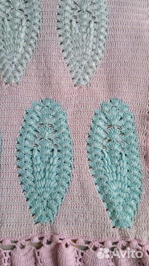 Плед детский вязаный ручная работа