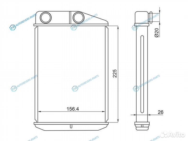 ST-PG10-395-0 Радиатор отопителя салона fiat ducat