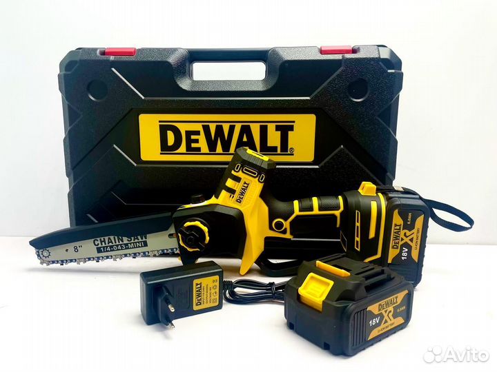 Аккумуляторная цепная пила DeWalt DW3200 (18v; 6.0