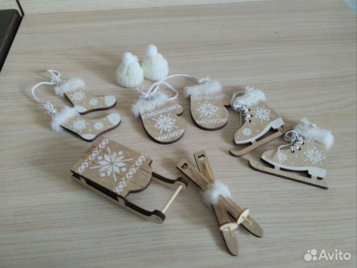 Набор новогоднего декора, игрушки