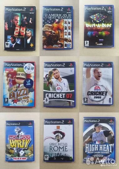 Лицензионные диски Sony Playstation 2 PS2