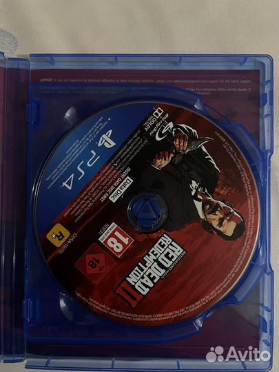 Диск ps4 рдр 2