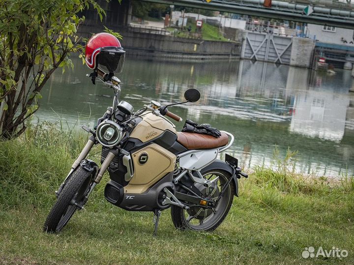 Электро мотоцикл Super Soco TC Cafe Biege 161