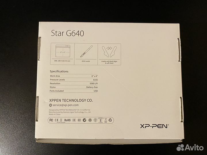 Графический планшет xp pen star g640