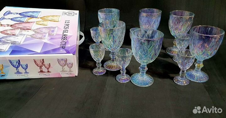 Бокалы из цветного стекла