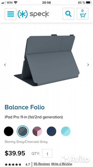 Чехол на iPad Pro 11 (1/2 generation ) фирмы Speck