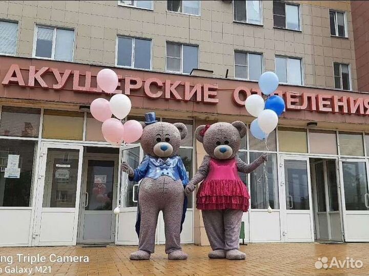 Ростовые куклы.Мишки Тедди и Татти, Зайка, Котик