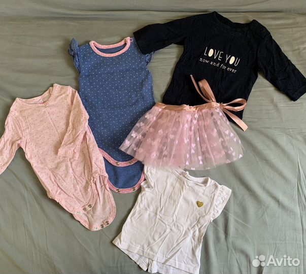 Летние вещи на девочку 56-62