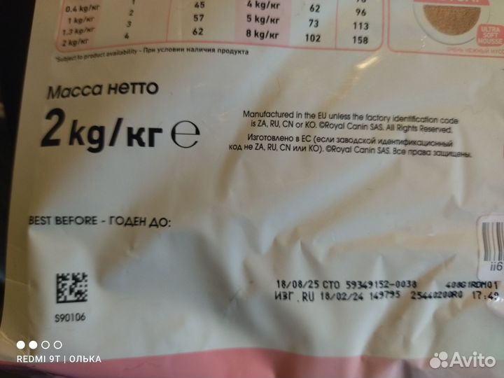 Royal Canin mother babycat Роял Канин для котят