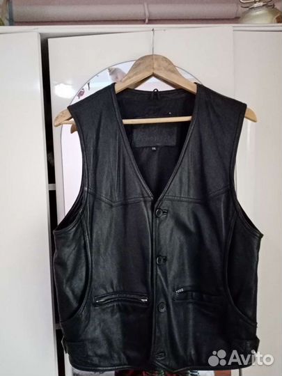 Жилет мужской кожаный