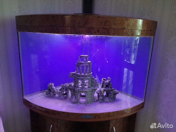Аквариум jebo с тумбой фильтром и светом