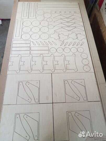 Криволинейный раскрой фанеры, мдф