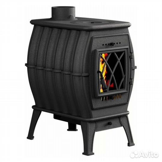 Печь-камин прометалл Бахта (Чёрный)