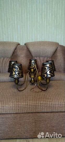 Люстра потолочная бу