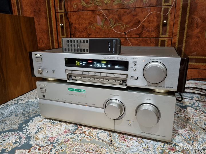 Тюнер Sony st-s333esa (fm 87.5-108.0MHz) + пульт