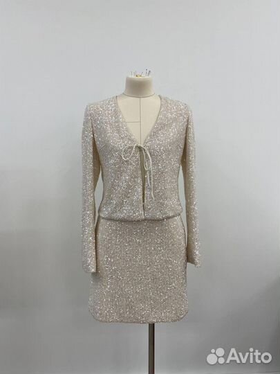 Топ-жакет на завязках с пайетками Chaika, S