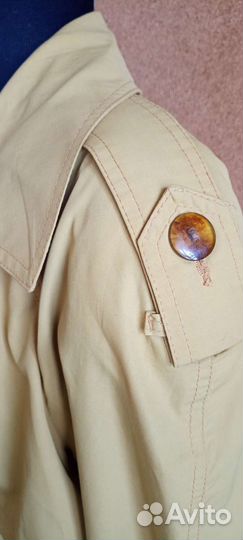 Женский винтажный ретро тренч плащ, 46-48-50 разм