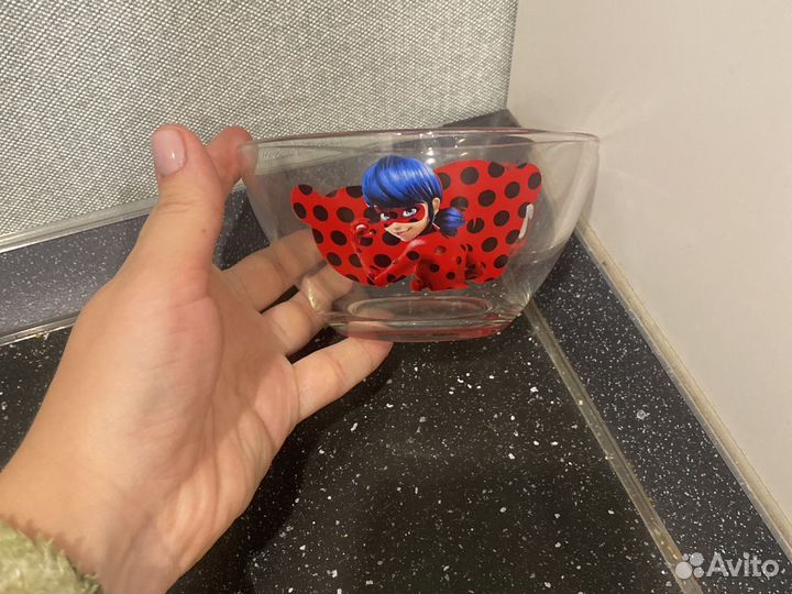 Тарелка леди Баг и супер Кот