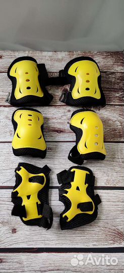 Роликовые коньки детские раздвижные, защита, шлем