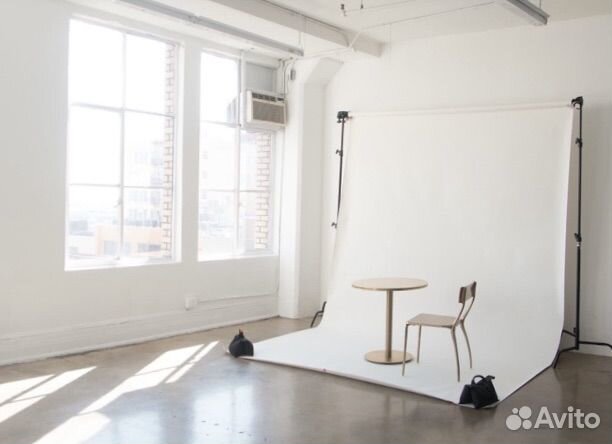 Фотофон белый матовый (новый на отрез)