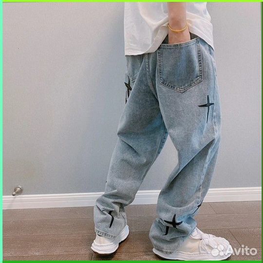 Штаны карго Y2K с крестами (18044 Арт товара: )