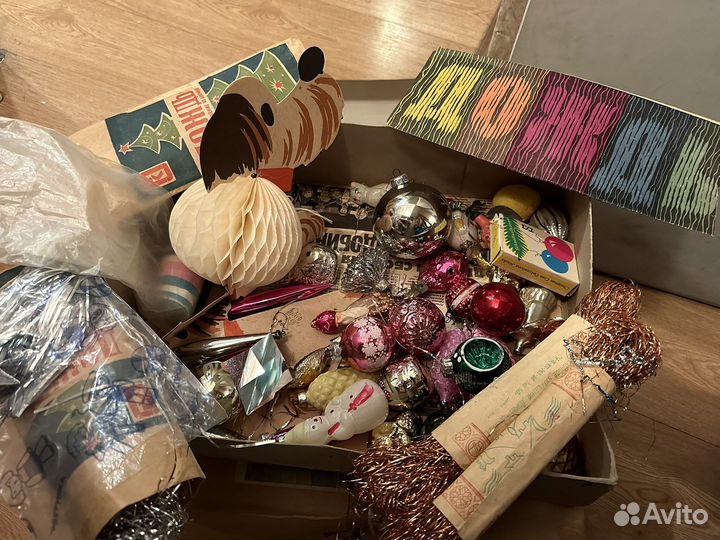 Елочные игрушки СССР советские набором