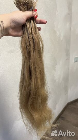 Волосы для наращивания 60 см блонд