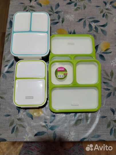 Контейнер ланч-бокс 2 и 3 секции Fiszman