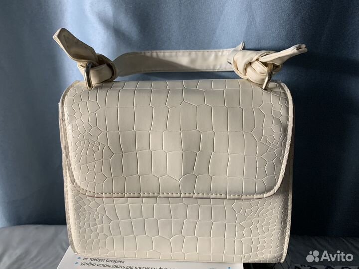 Сумка женская молочная