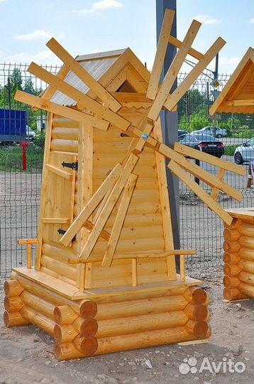 Деревянные декоративные изделия для сада и дачи