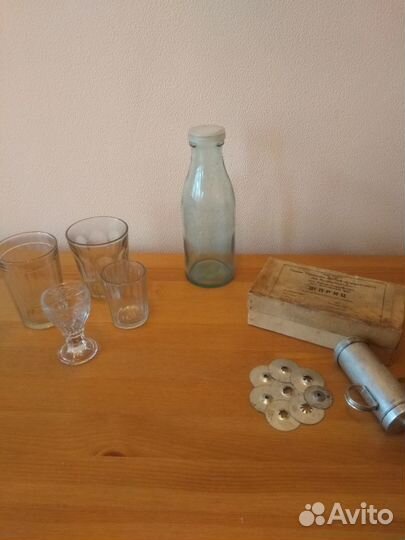 Стаканы, стопки,кондитерский шприц