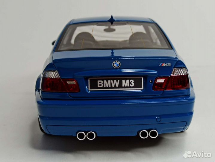 Bmw M3 E46 2000 Синий 1:18 Ottomobile