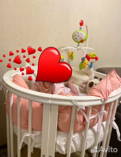 Детская кровать трансформер для новорожденных