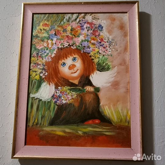 Подарок. Картины в детскую.Ангелочки.Мультяшки