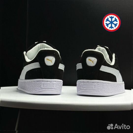 Кроссовки зимние Puma Suede XL green label