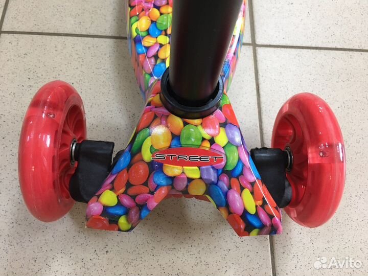 Самокат детский трехколесный цвет в ассорти