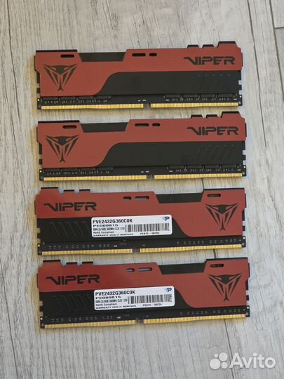Оперативная память DDR4 4X16gb 3600mhz