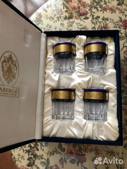 Faberge бокалы для виски кобальт Limited Edition