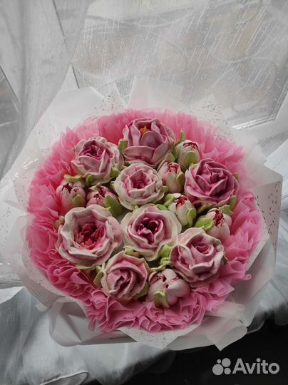 Съедобный букет из зефира/сладкие цветы и подарки