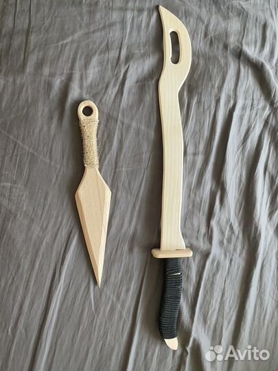 Деревянное мачете и кунай