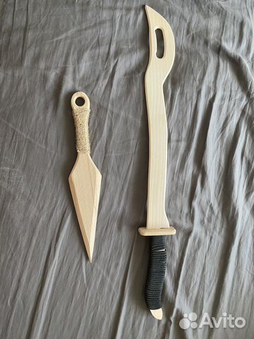 Деревянное мачете и кунай