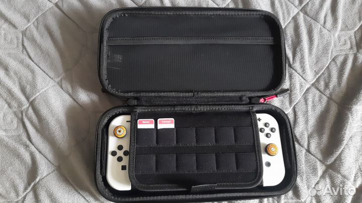 Nintendo switch oled+чехол Tomtoc+Hori+ Sd 512Gb