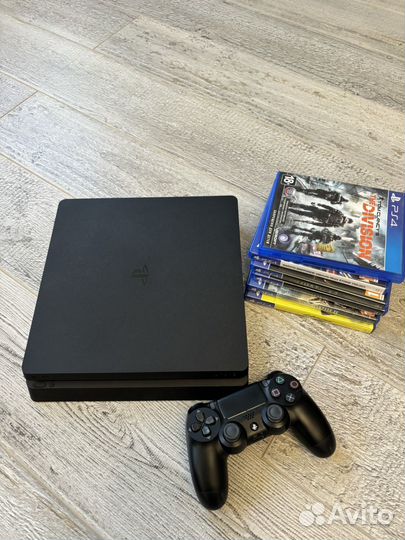 Sony playstation 4 slim 1000гб с играми