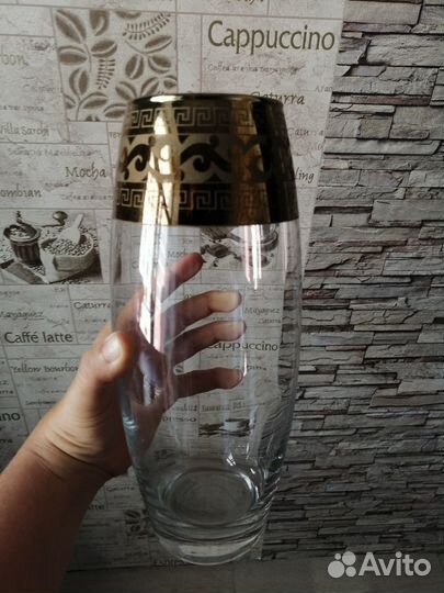 Ваза новая гусь хрустальный