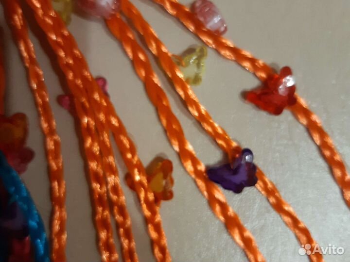 Резиноки с косичками и бабочками