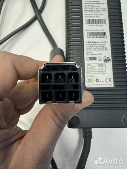 Блок питания xbox 360 Fat 12V 16.5A