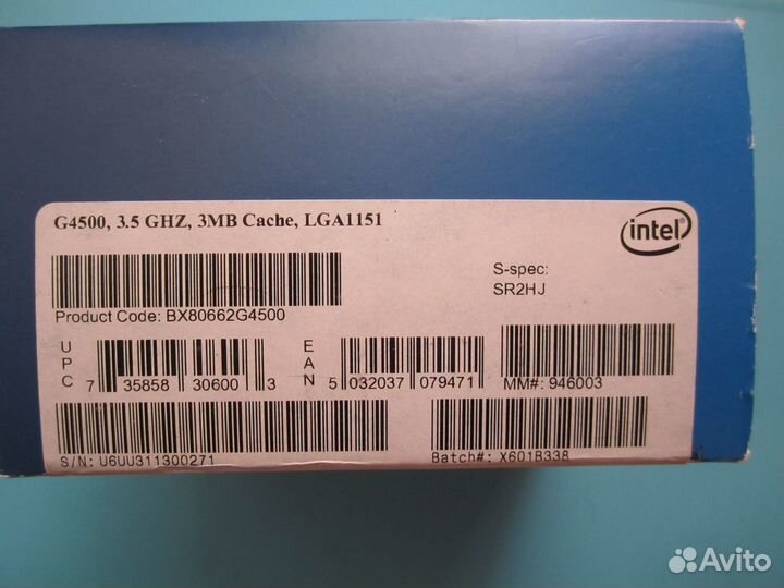 Процессор Intel Pentium G4500(Box)