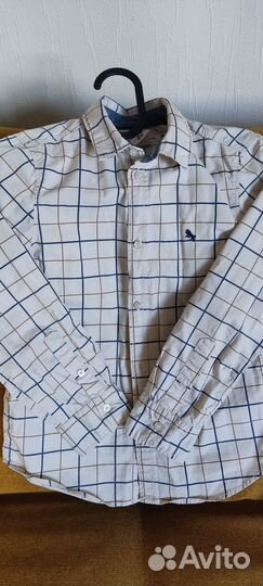 Рубашка нм, в клетку, р-р 128