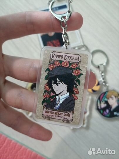 Аниме брелоки, значки, картхолдер